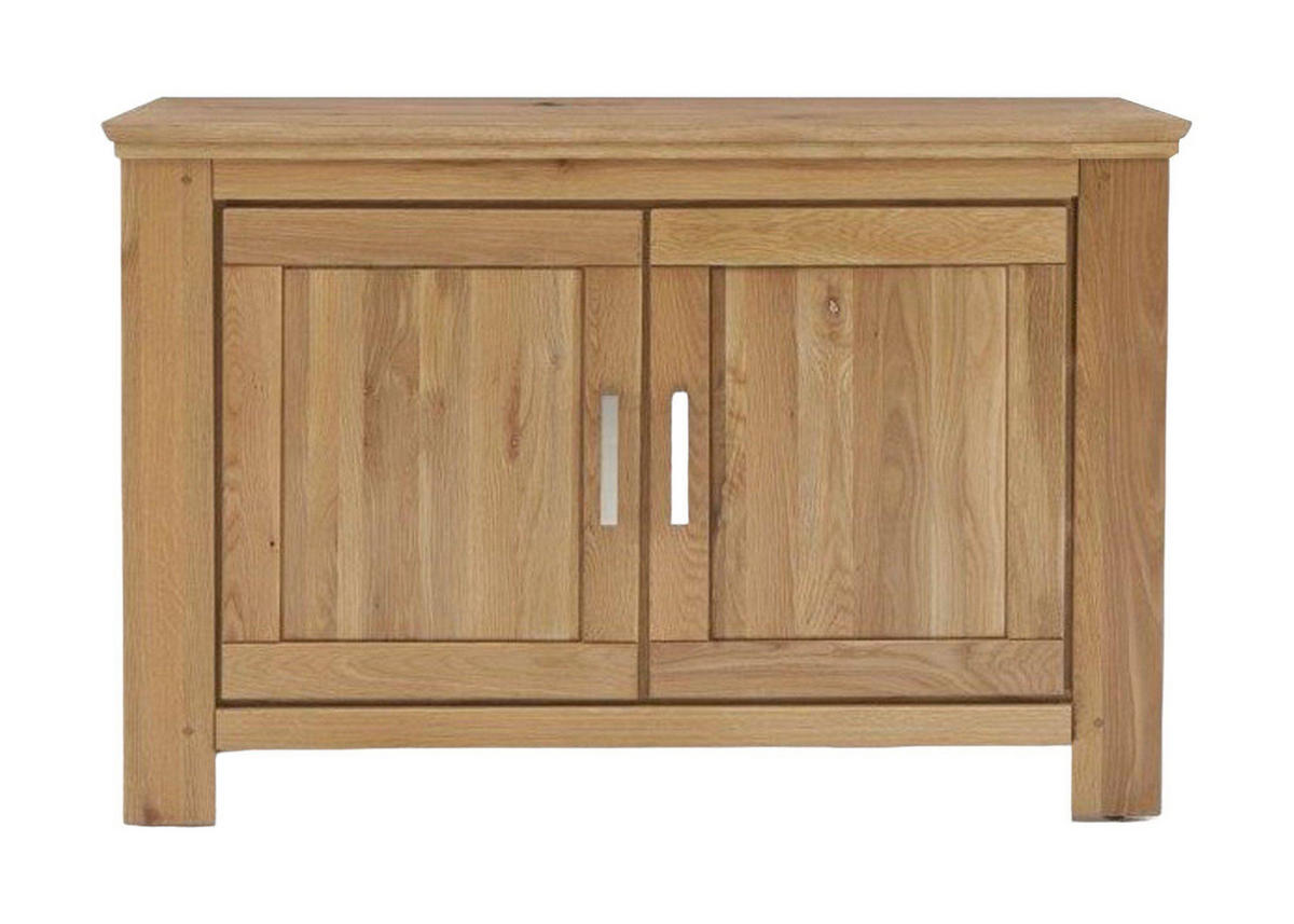 ANRICHTE Teilmassiv Iantha 100x85x47 Sideboard Wildeiche natur geölt - Naturfarben, Holz (100/85/47cm) - 58aufmkessel