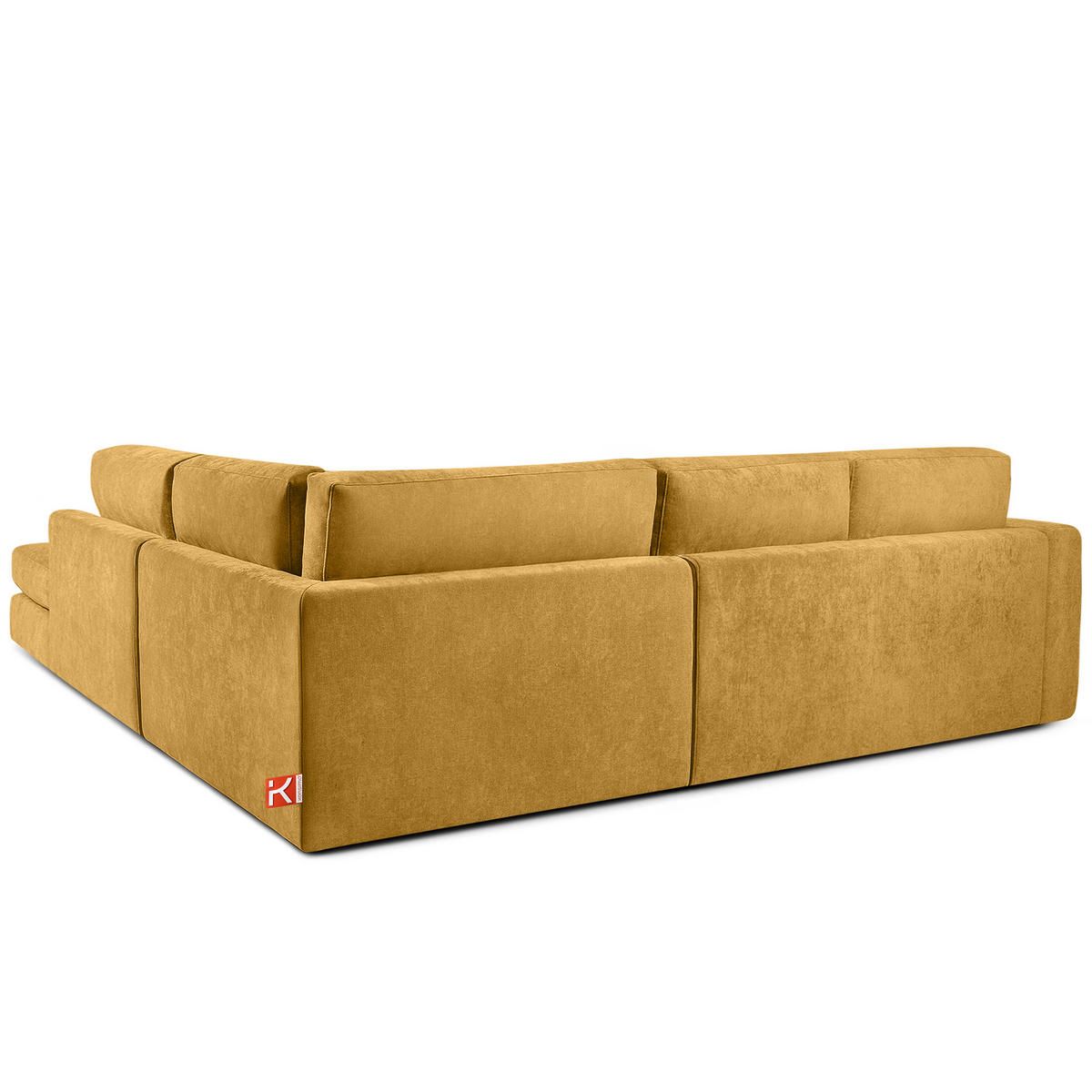 ECKSOFA rechts VERUS - Gelb, Holz/Holzwerkstoff (297/248cm) - KONSIMO®