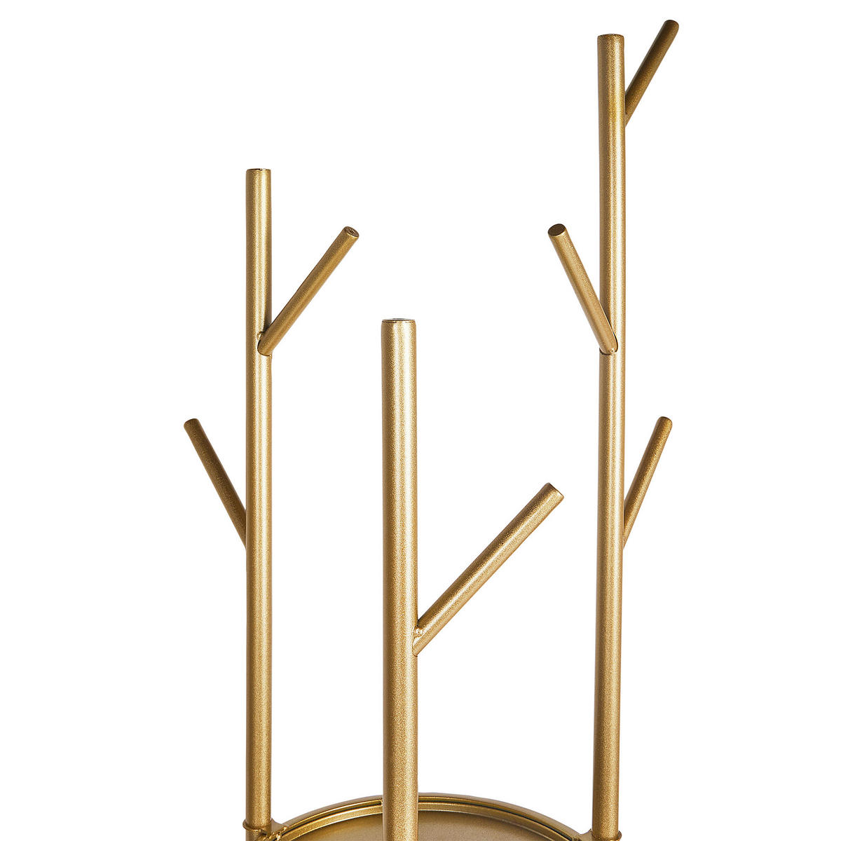 GARDEROBENSTÄNDER Metall gold/weiß 175 cm Raltson - Goldfarben/Weiß, Metall (31/175/31cm) - Beliani