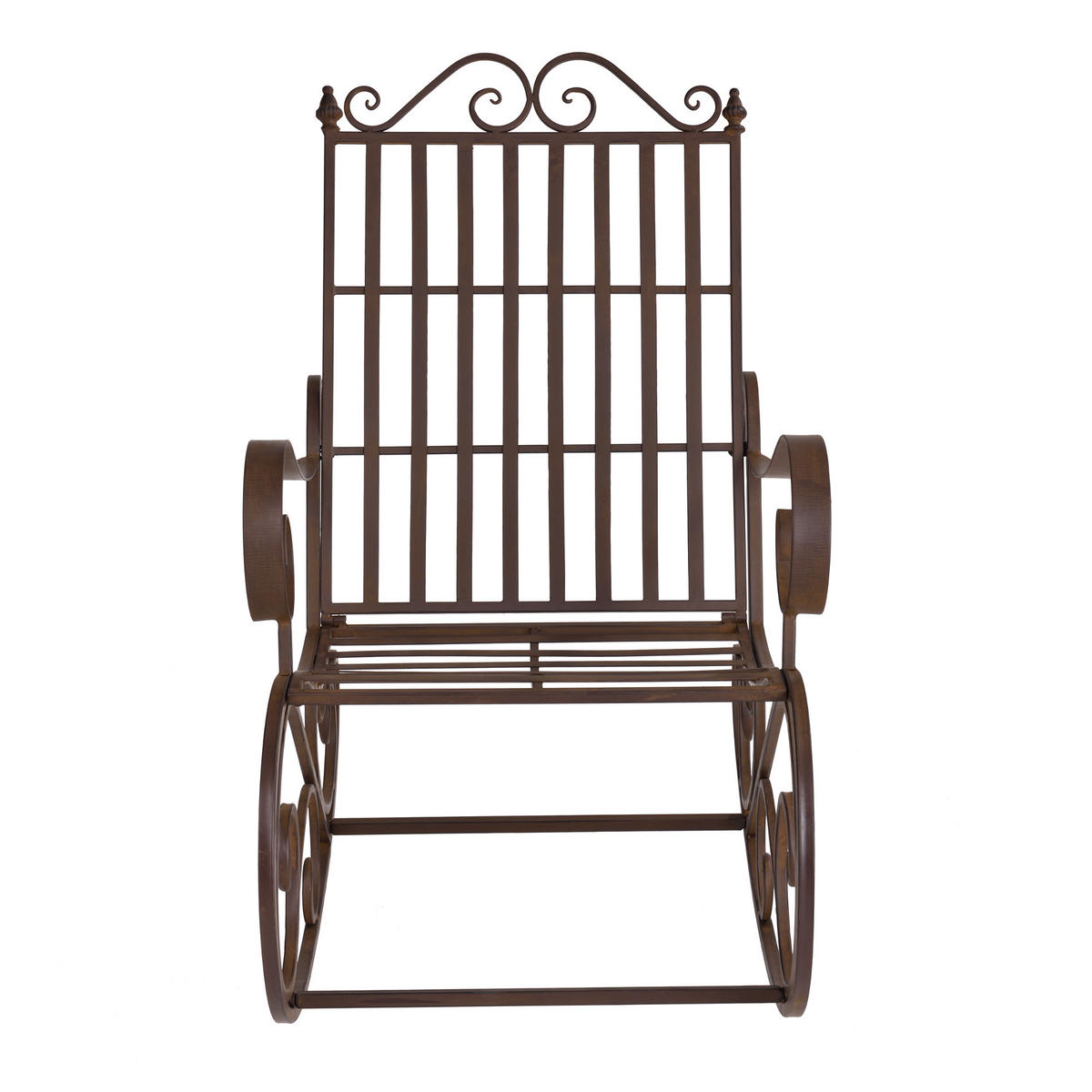 SCHAUKELSTUHL Geraldton - Braun, Metall (59/92/90cm) - [en.casa]