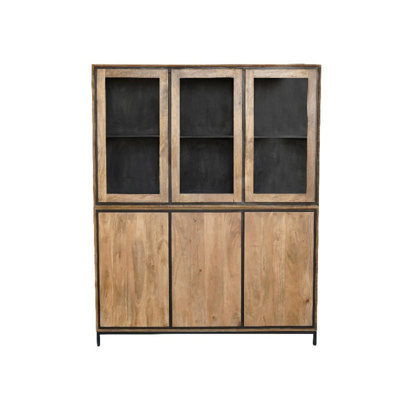 Starfurn VITRINE Braun 160cm × 45cm × 200cm