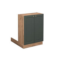 KÜCHENINSEL Fame-Line Grün-Gold Landhaus 60 cm ohne AP - Honigeiche/Grün, Holzwerkstoff (60/82/30cm) - Vicco
