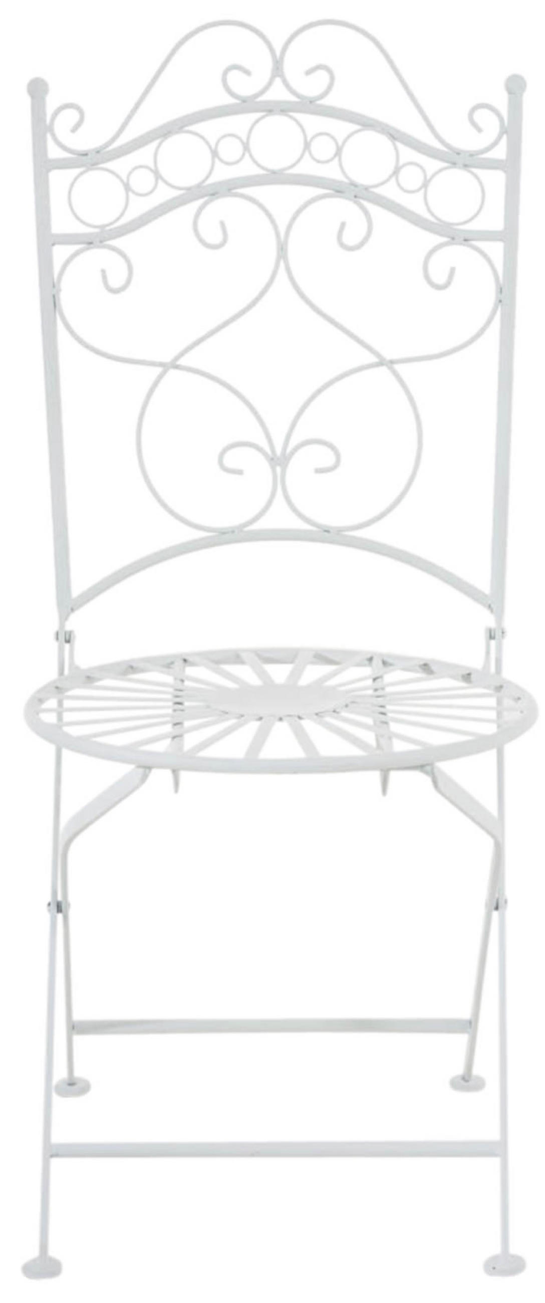 GARTENSTÜHLE Indi - 2er Set - weiß - Weiß, Metall (40/50/92cm) - TPFGarden