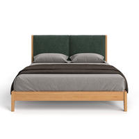 MASSIVHOLZBETT Vena aus Eiche 200x220 cm, Storm 39 - Eichefarben/Naturfarben, Holz (200/220cm) - Danzz