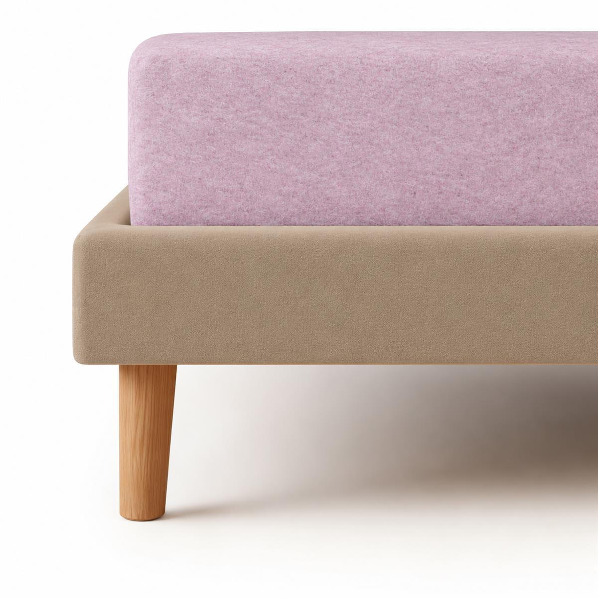 BIBER-SPANNBETTLAKEN 90x200 - 100x200 cm Made in Germany! Warme Winter Flanell Bettlaken aus 100% Baumwolle, Spannbetttuch Rosa - Rosa, Textil (90/200cm) - Carpe Sonno