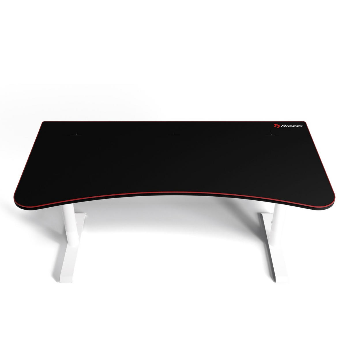 GAMINGTISCH Arena 160/82/71-81 cm Weiß - Weiß, Metall (82/160/71cm) - Arozzi