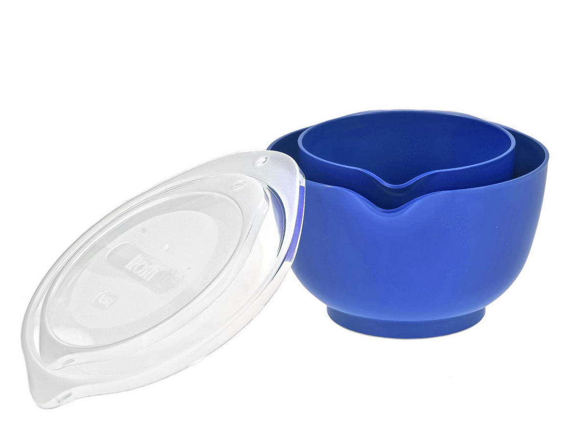 RÜHRSCHÜSSEL-SET Margrethe New blau (2tlg) - Blau, Kunststoff (21/15cm) - Rosti
