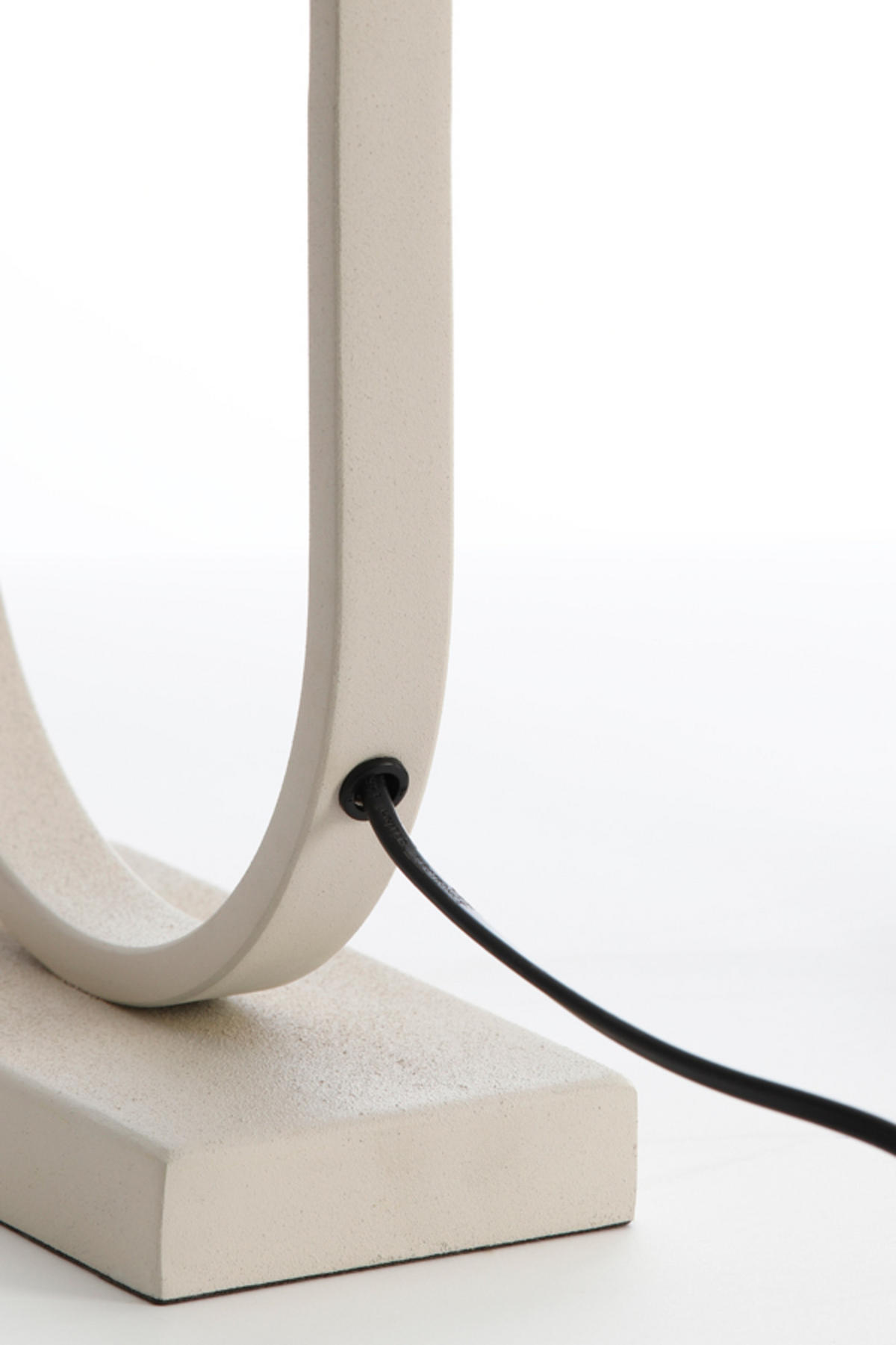 LAMPENFUSS Jamiri Weiß 20/13/55 cm - Weiß, Metall (20/13/55cm) - Light & Living