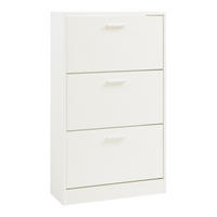 SCHUHSCHRANK Sykkylven - Weiß, Holzwerkstoff (60/103/24cm) - [en.casa]