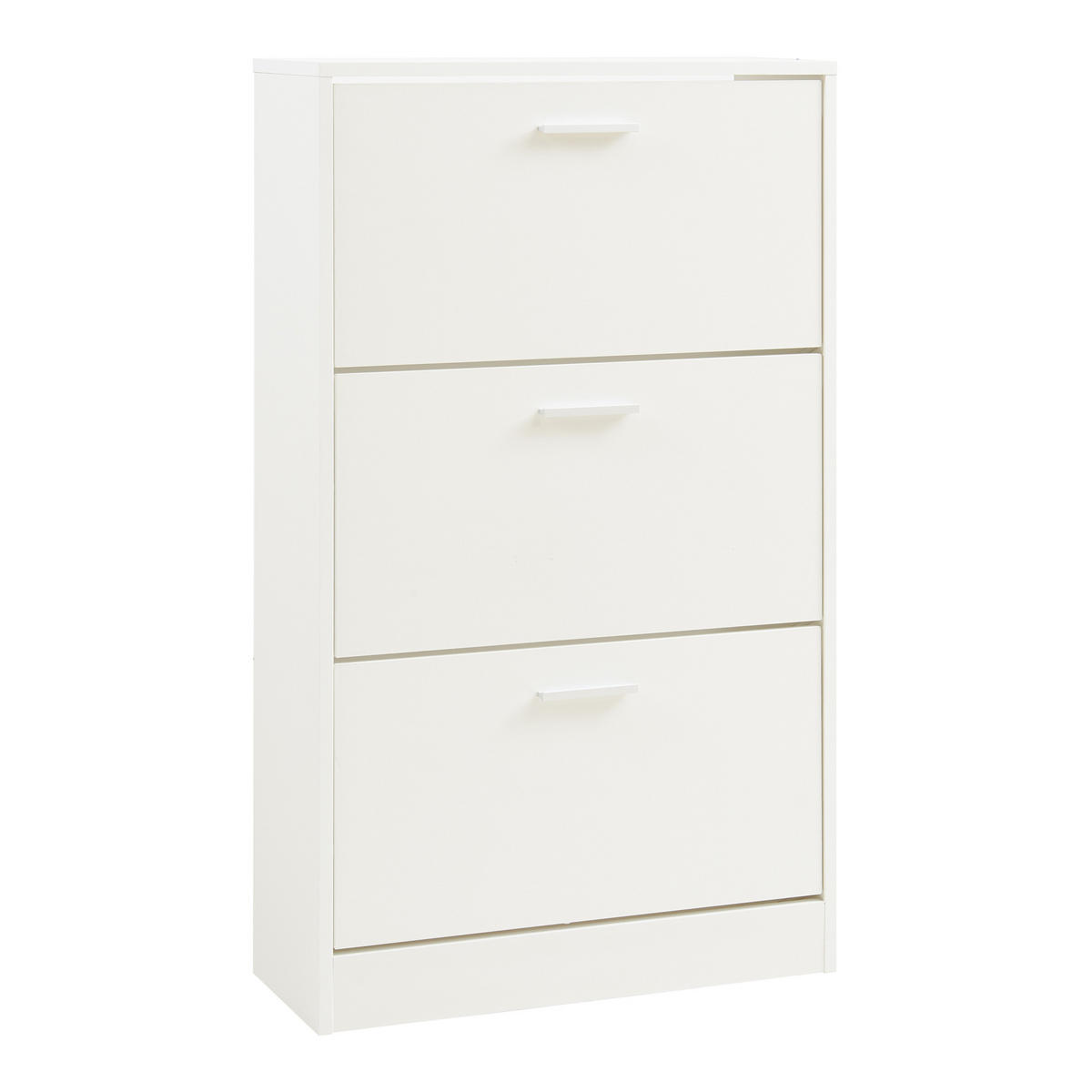 SCHUHSCHRANK Sykkylven - Weiß, Holzwerkstoff (60/103/24cm) - [en.casa]