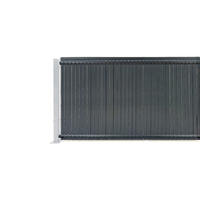 PVC-SICHTSCHUTZLAMELLEN-STEIF-SET Cinto grau 4m H.120cm - Mit clips und Endprofil - Grau, Kunststoff (400/123cm) - Casanoov