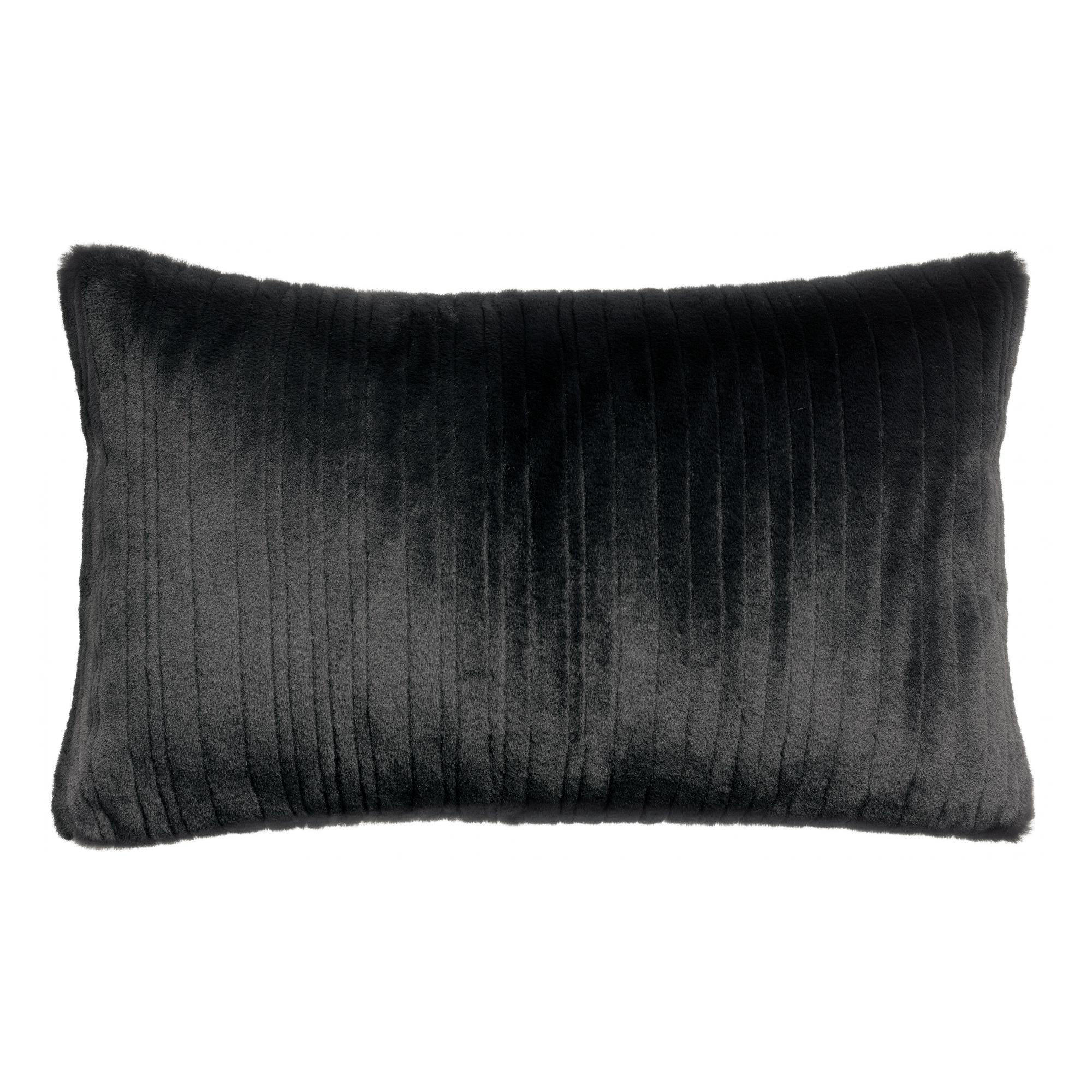 KISSEN Artus umbra 65 x 40 cm - Schwarz, Textil (65/40cm) - Vivaraise