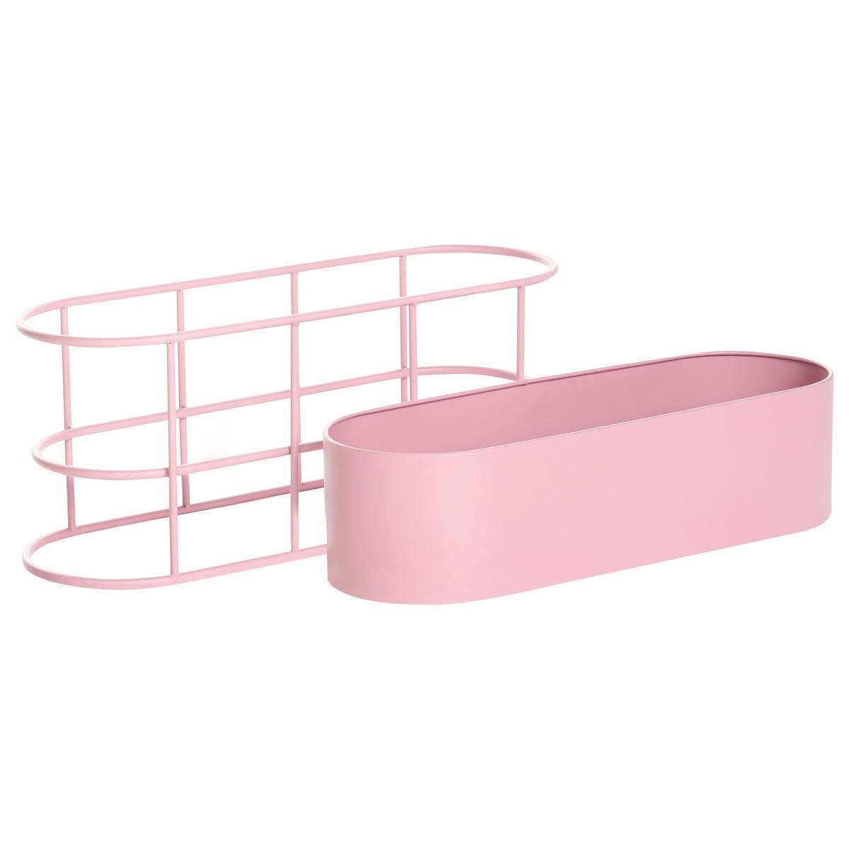 PFLANZENSTÄNDER Rosa Sumire - Pink, Metall (28cm) - Beliani