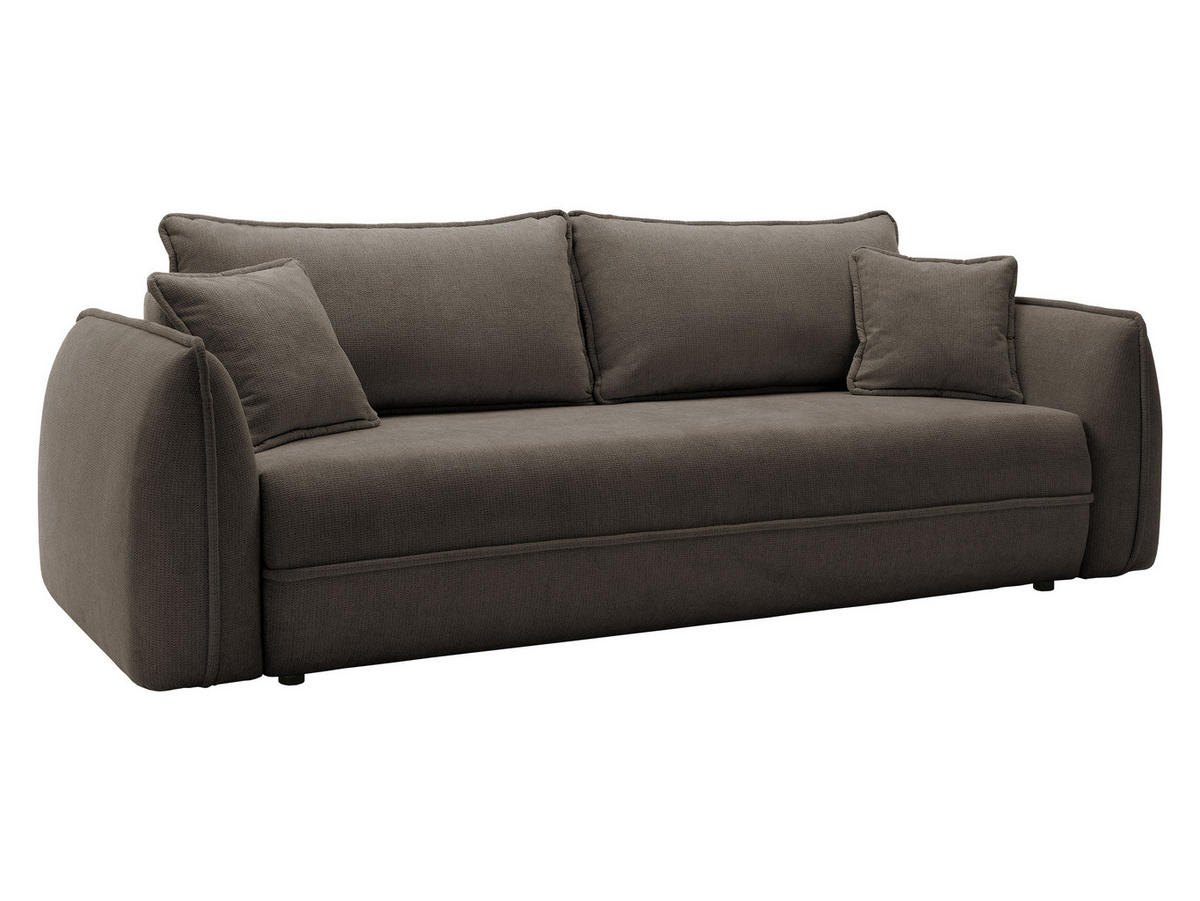SCHLAFSOFA Moho - Schwarz/Braun, Holz/Kunststoff (250/94/109cm) - MIRJAN24