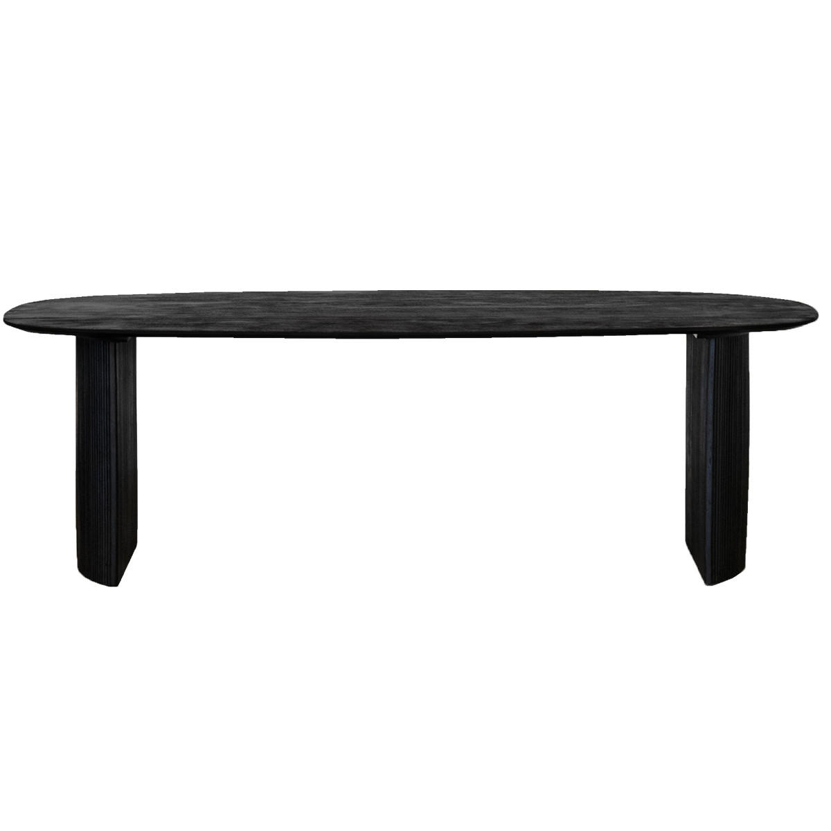 ESSTISCH oval aus Mangoholz 220cm, schwarz - Schwarz, Holz (220/100/76cm) - Giga Meubel