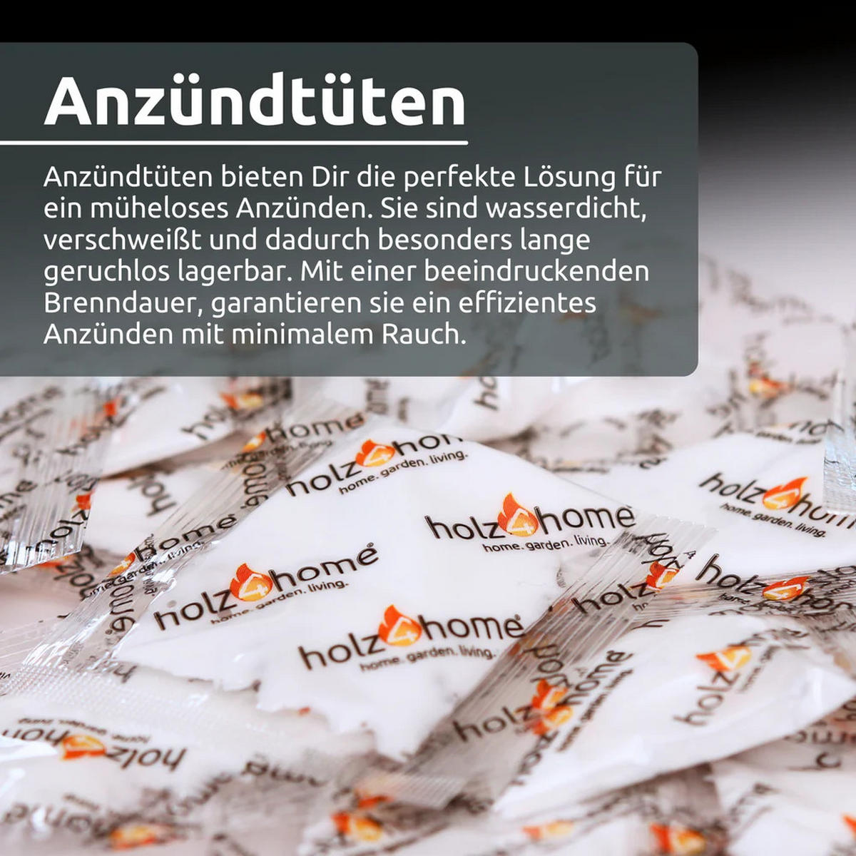 KAMINANZÜNDER 100 Stk. Ideal für Kamin Grill & Feuer Geruchlo - Weiß, Kunststoff (20/18/20cm) - DELUKE