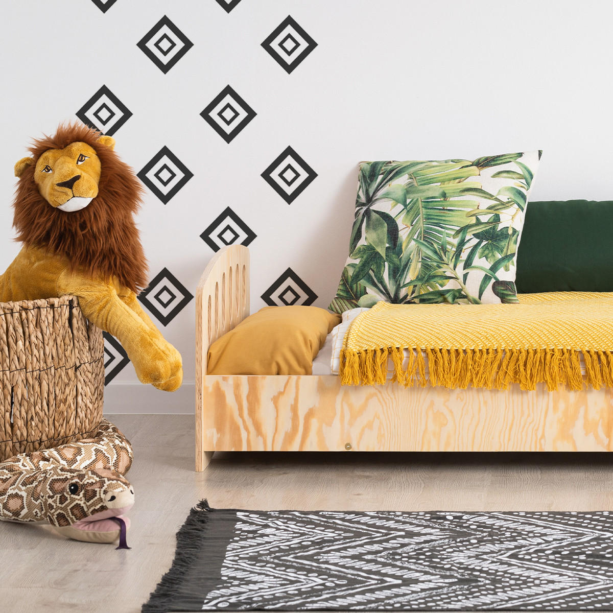 POSTEL 90/200 Eléa Přírodní dřevo - hnědá, dřevo (90/200cm) - Petits-meubles