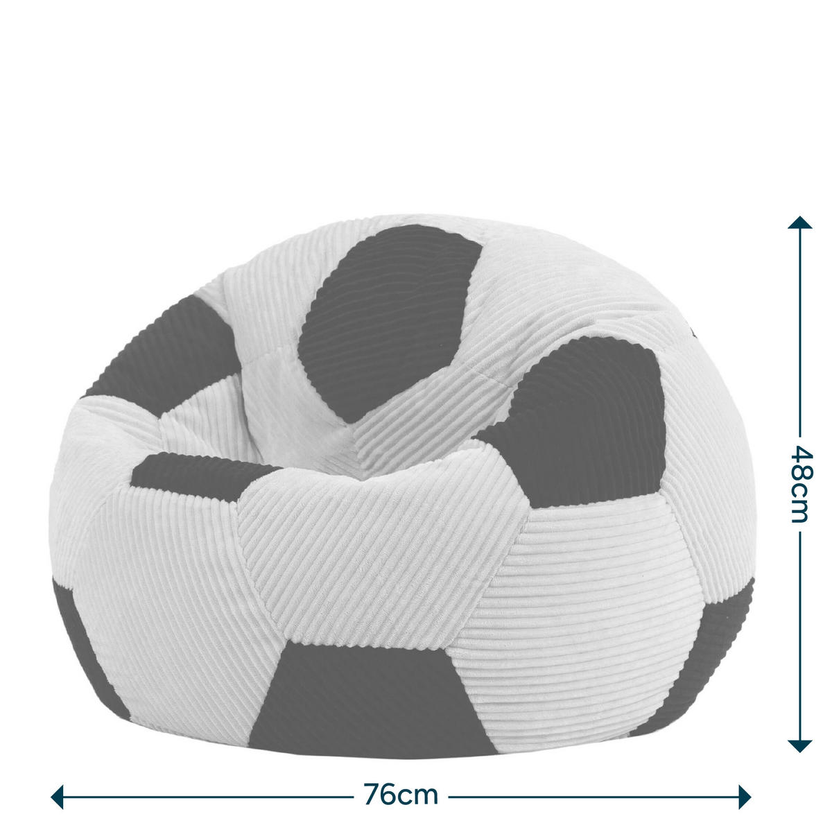 KINDERSITZSACK Fußball - Pink, Textil (76/48/76cm) - icon