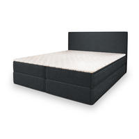 BOXBETT PELLIO 180x200 cm mit Matratze und Topper - Graphitfarben - Graphitfarben, Holz (180/200cm) - MASSENO