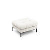POUF Mamaia aus strukturiertem Stoff leichtes beige - Creme, Textil (60/41/60cm) - Micadoni