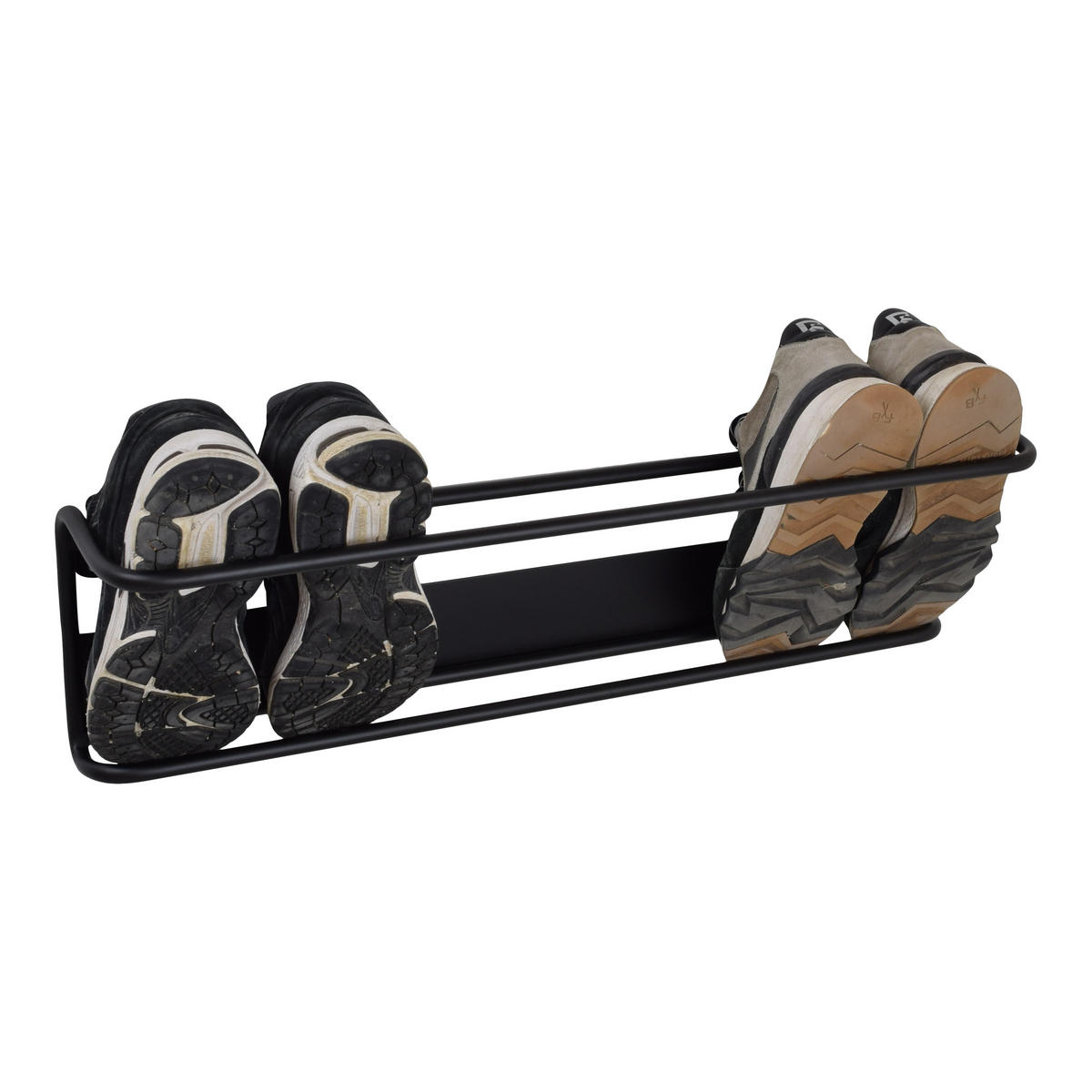SCHUHABLAGE Phil Schwarz - Schwarz, Metall (70/15/20cm) - LOFT42