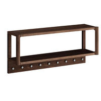 WANDGARDEROBE Campi Eiche Tabak 83 / 21,5 / 36cm - Eichefarben, Holz (83/36/22cm) - Feldmann-Wohnen