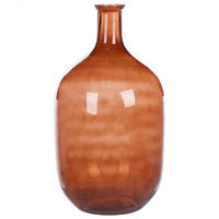 DEKOVASE Glas braun Dalchini - Braun, Glas (51cm) - Beliani