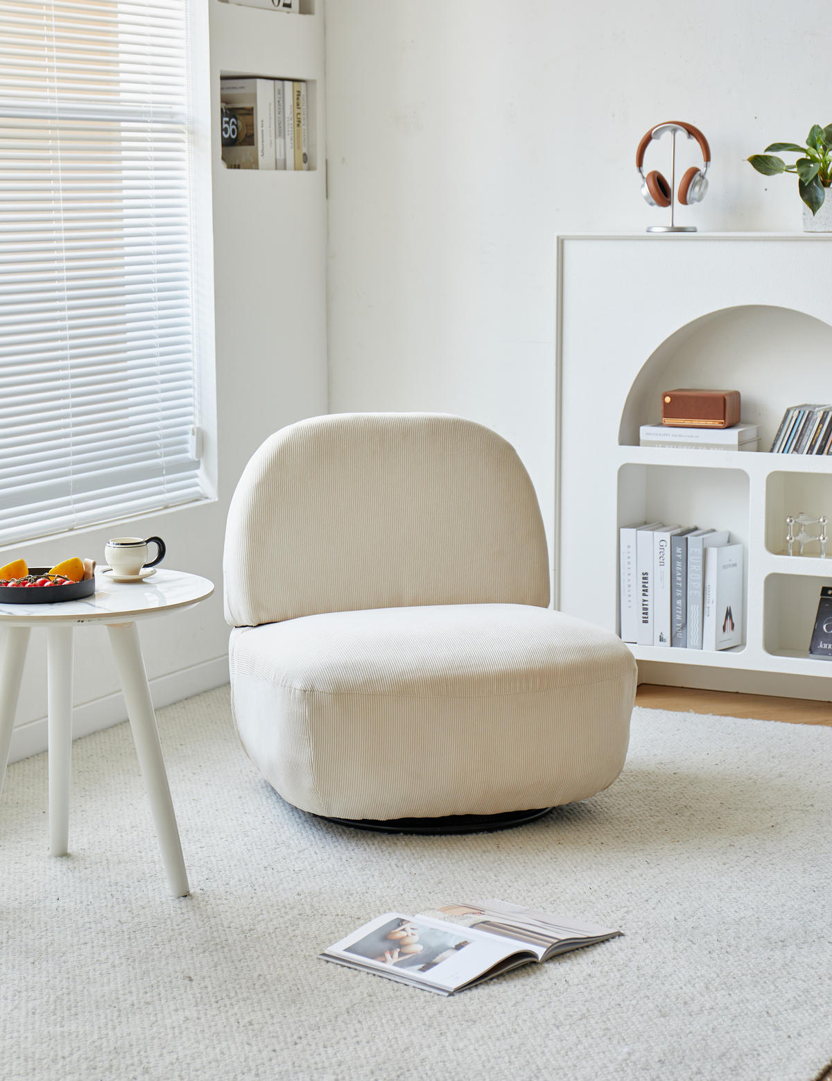 SESSEL Samt Grau - Grau, Textil (71/75/68cm) - Nordlys