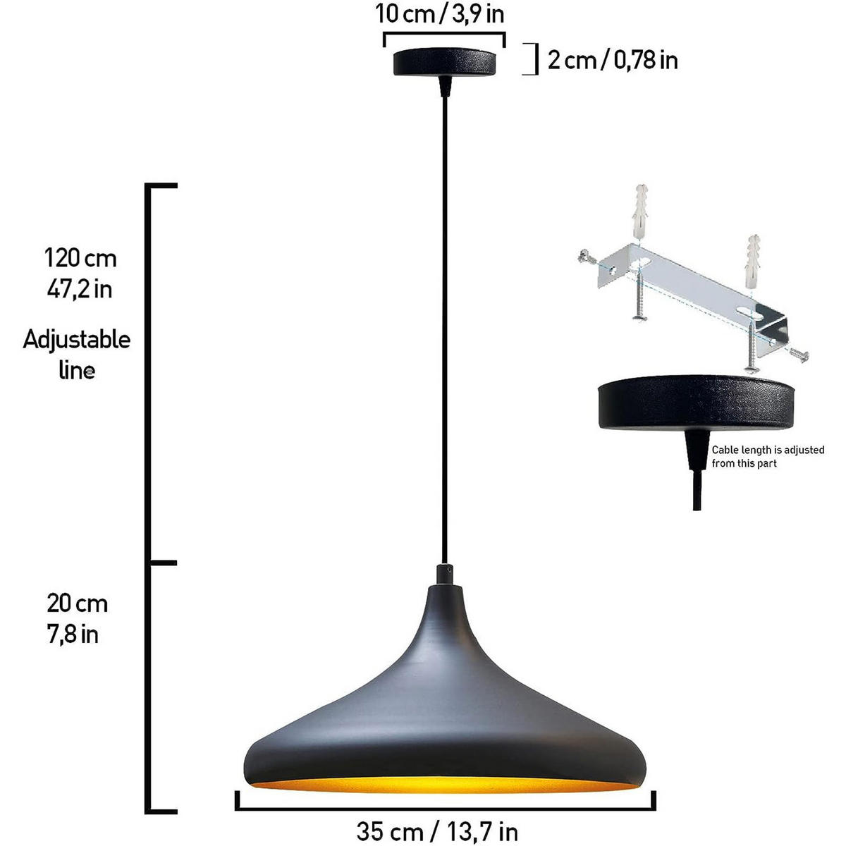 PENDELLEUCHTE Champion x2 35/20 - Mintgrün, Metall (35/20cm) - Bamyum