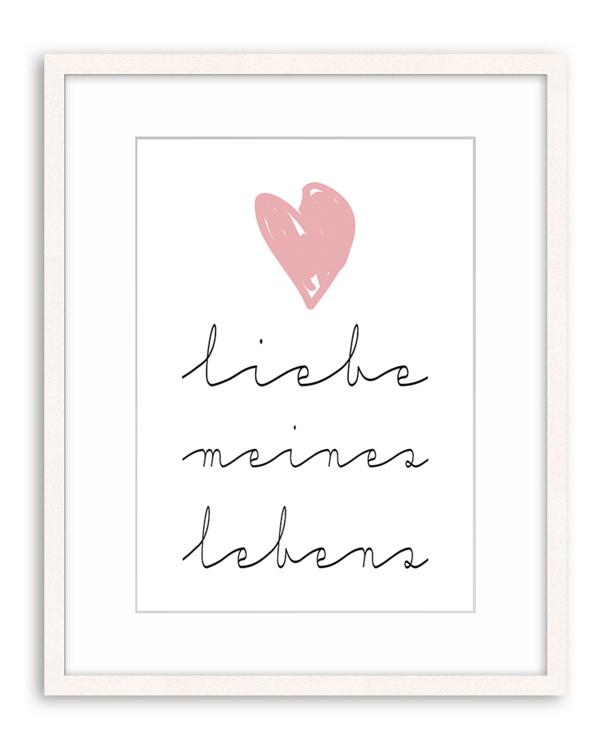 POSTER DIN A4 21x29,7 cm Spruch romantisch Liebe - Weiß, Papier (21/29.7/2cm) - artissimo