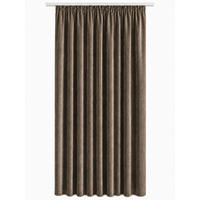 VORHANG Kräuselband Samt 140/245 cm Braun - Braun, Textil (140/245/245cm) - TiborTex