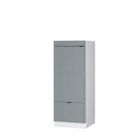 MIKROWELLENSCHRANK Fame-Line Hellblau-grau 60 cm - Blaugrau/Weiß, Holzwerkstoff (60/153.6/58.1cm) - Vicco