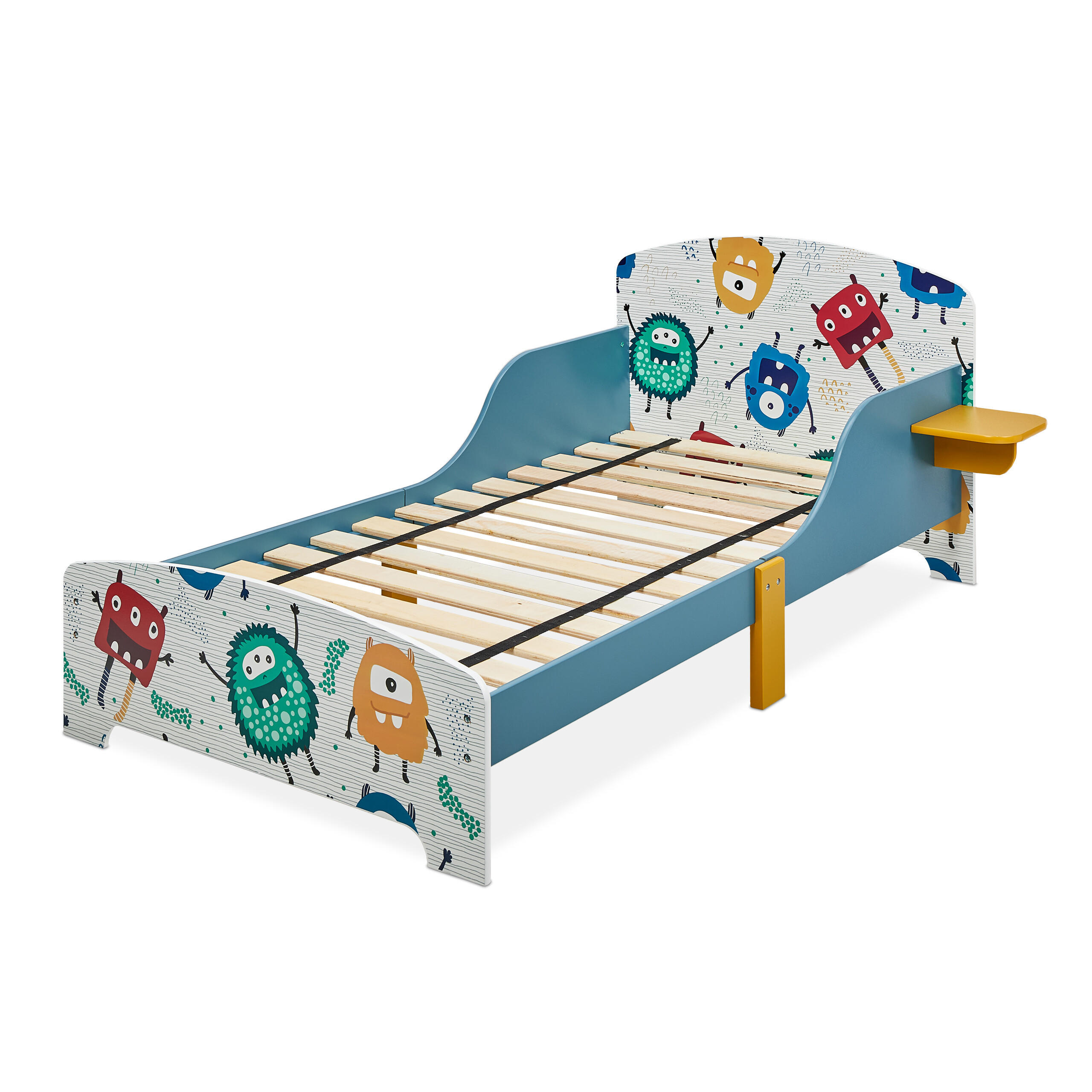 KINDERBETT - Multicolor, Holz/Kunststoff (94/60/143cm) - Relaxdays