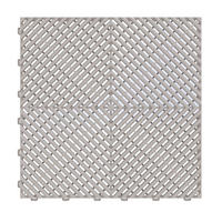 KLICKFLIESEN Durchbrochen für Garage, Werkstatt und Ausstellungsraum - Farbe Grau - Set von 6 Fliesen - Grau, Kunststoff (39.5/39.5/2cm) - MOSAIK AERO