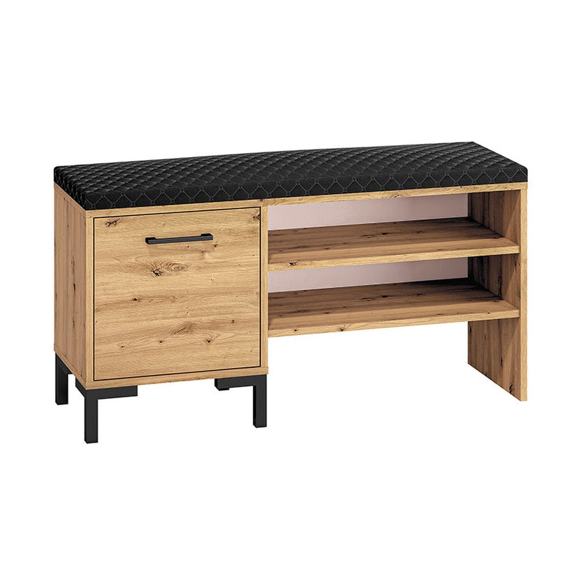 SCHUHSCHRANK – 105 cm – Nevio – Eichefarben - Eichefarben, Holzwerkstoff (105/54/34cm) - hi-markt