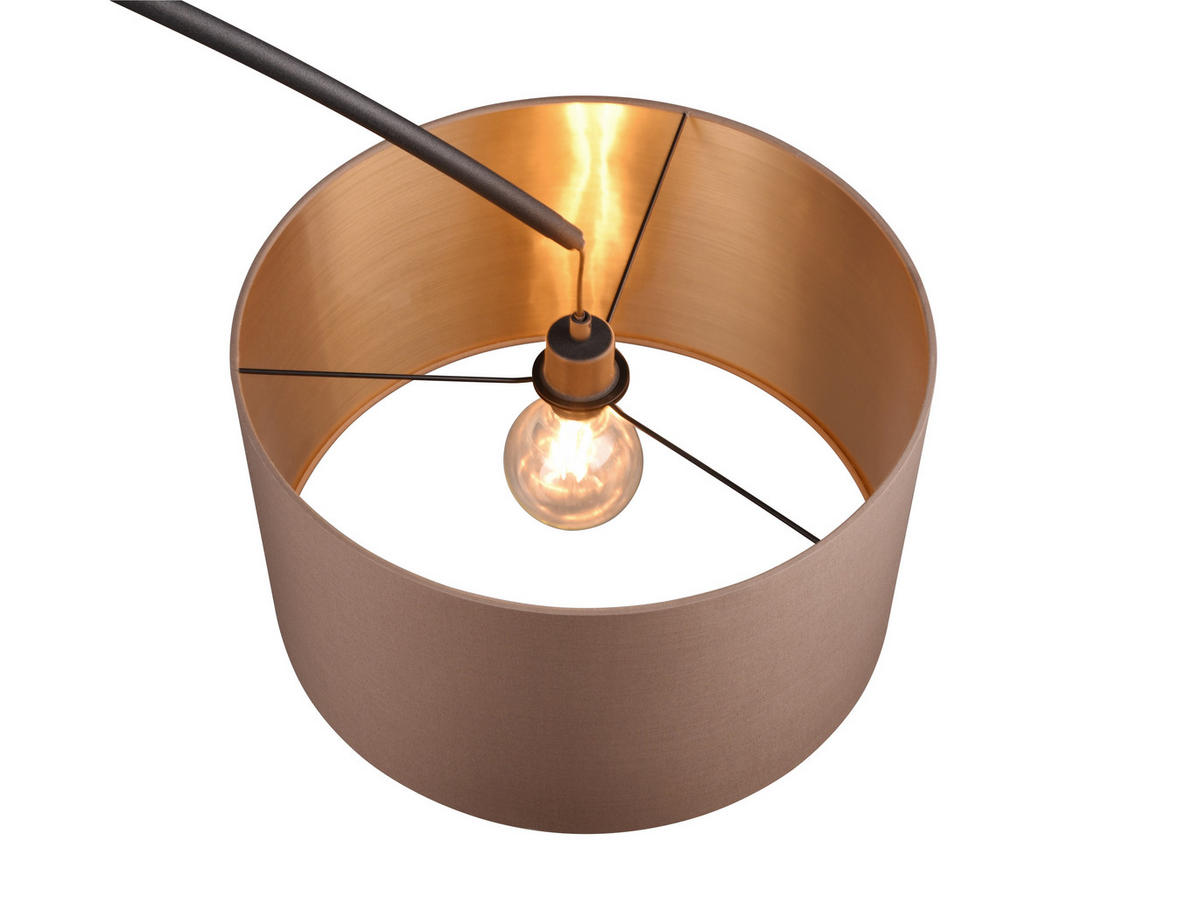 STEHLAMPE MANSUR - Schwarz - 45/45/210 cm - Schwarz, Metall (200/200/210cm) - Trio Leuchten