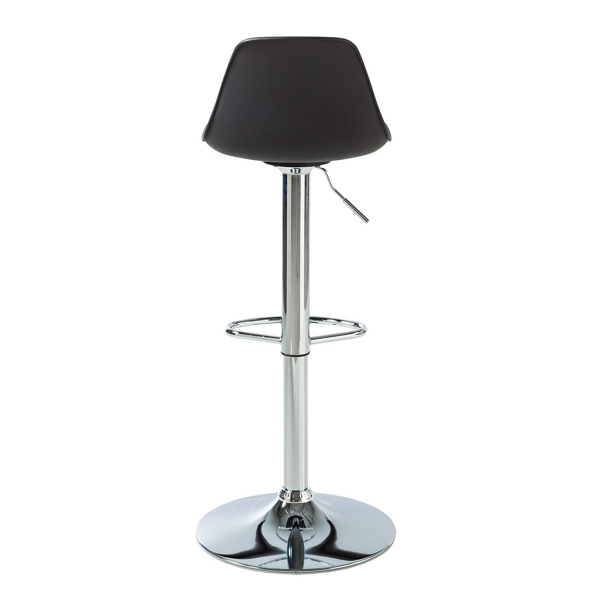 BARSTUHL - 2er-Set - Kunststoff - Schwarz, Kunststoff/Metall (39/83/40cm) - home24