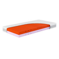 KALTSCHAUM-MATRATZE "Sleep Balance", H3/H4, 90 x 200 cm, Höhe: ca. 18 cm - Weiß, Textil (90/200cm) - Hn8 Schlafsysteme