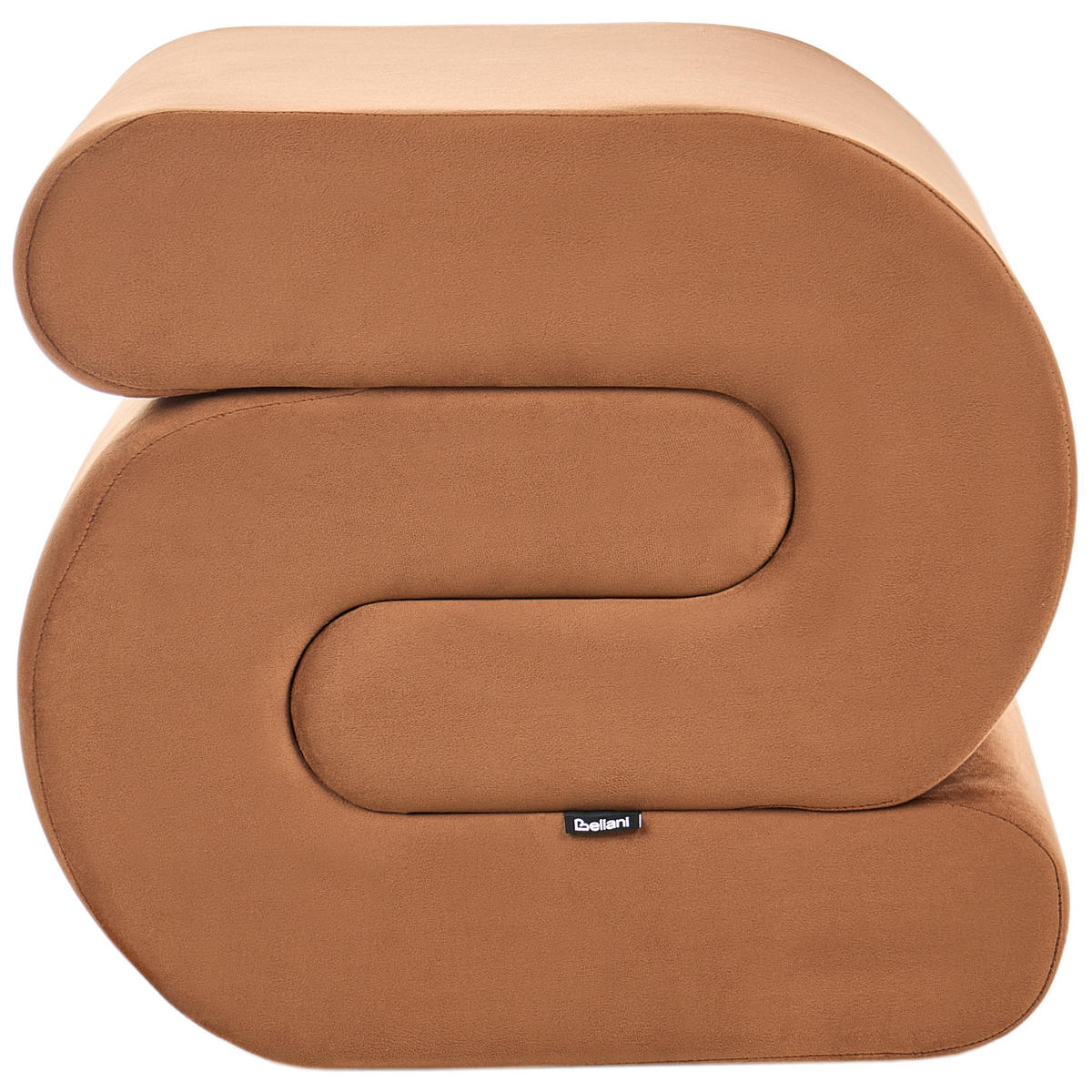 POUF Samtstoff Goldbraun Arcadia - Goldfarben, Textil (45/48/50cm) - Beliani