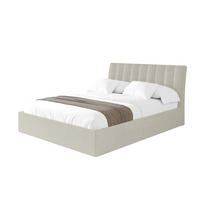 POLSTERBETT mit Bettkasten und Lattenrost, Boxbett ohne Matratze - ILAN 180x200 Creme - Creme, Holzwerkstoff/Textil (180/200cm) - ALTDECOR