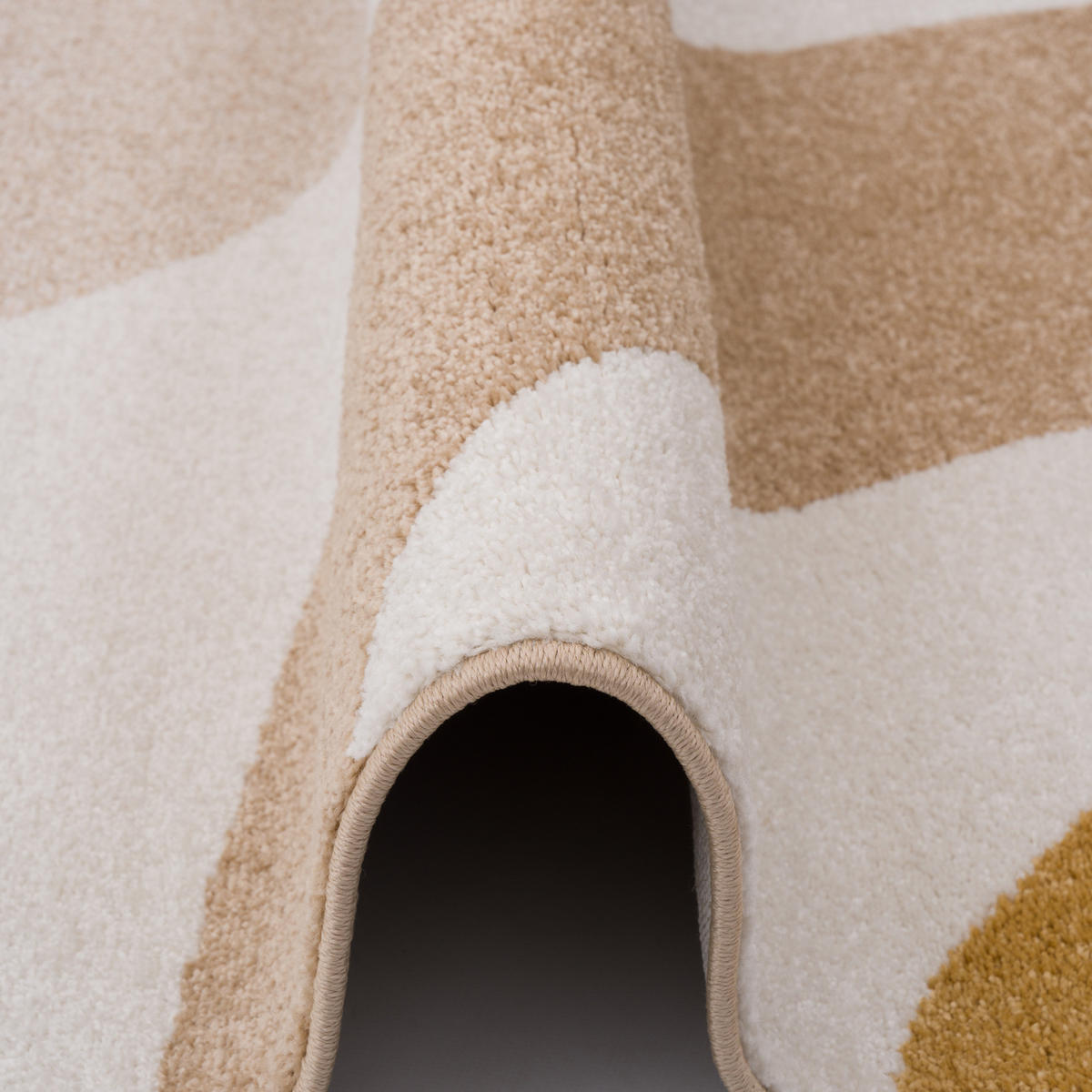 DESIGNER TEPPICH FARO RETRO - Beige, Textil (120/170cm) - Pergamon