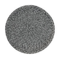 DEKORATIVES-TISCHSET Tabita - Schwarz, Textil (38cm) - home&you