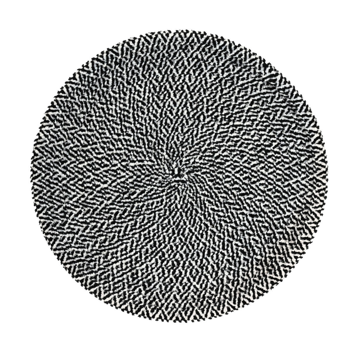 DEKORATIVES-TISCHSET Tabita - Schwarz, Textil (38cm) - home&you