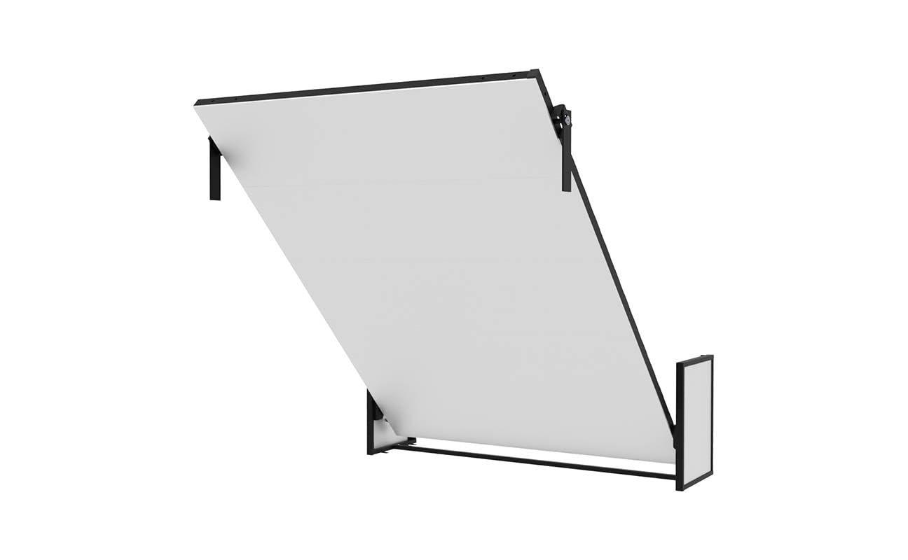 SCHRANKBETT Morphy Studio Modulares SizeFlex- und TypeFlex-System - 140x200, Vertikal - Schwarz, Metall (140/200cm) - WallBedKing