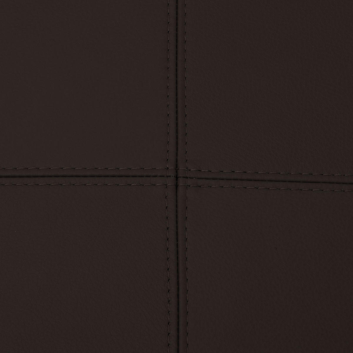 POLSTERHOCKER - Dunkelbraun/Schwarz, Leder/Kunststoff (81/38/100cm) - home24