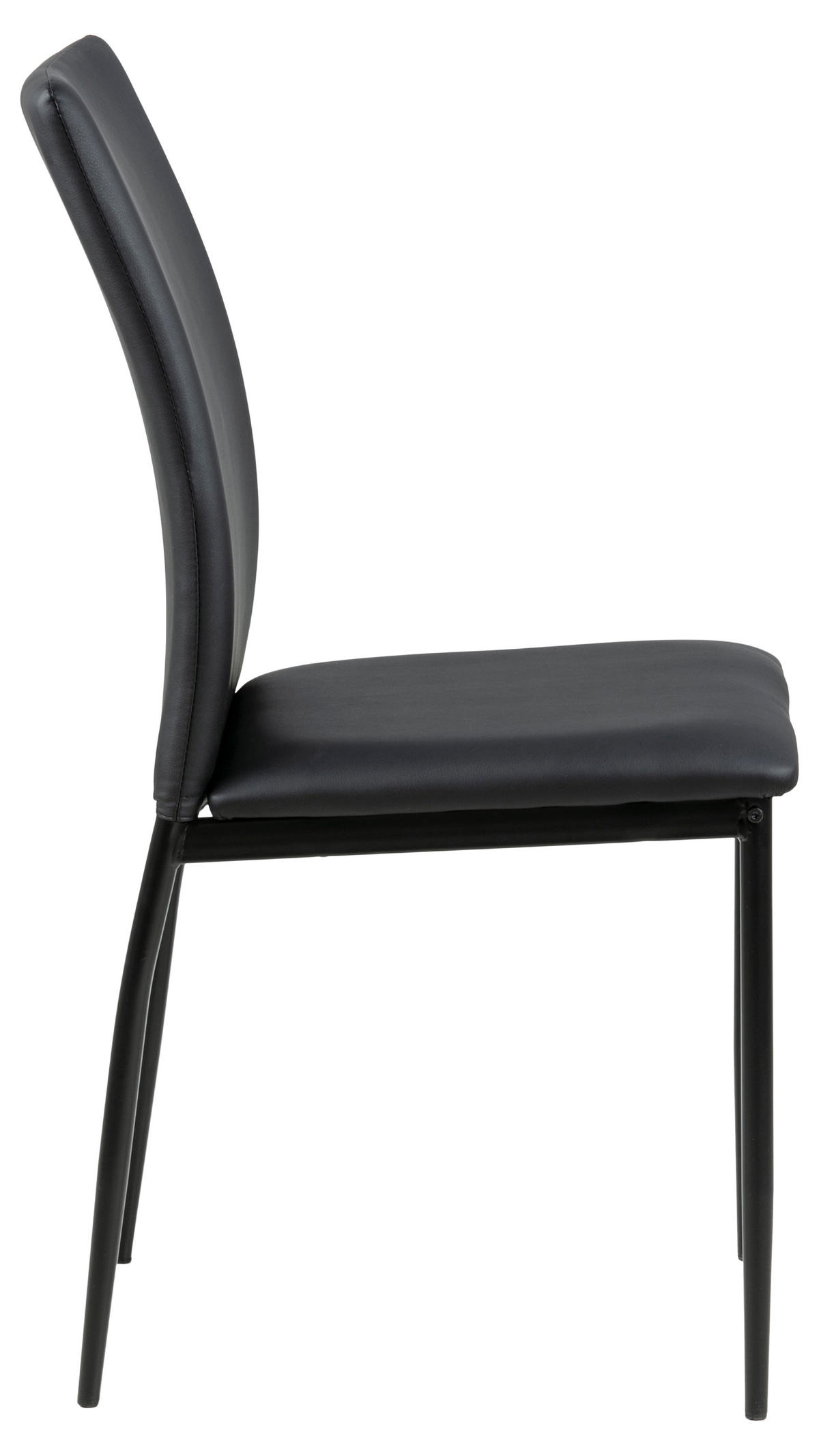 STUHL 4er-Set schwarz - Schwarz, Holzwerkstoff (44/92/53cm) - ebuy24