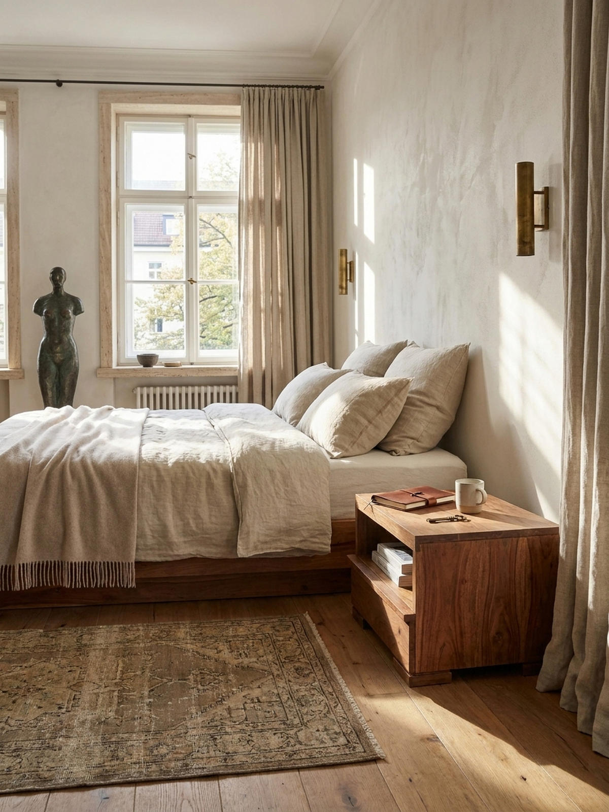 NACHTTISCH Massivholz Schublade Ablage Pflegeleicht NAKO, Beige 40x40x30 cm - Beige, Holz (40/30/40cm) - KADIMA DESIGN