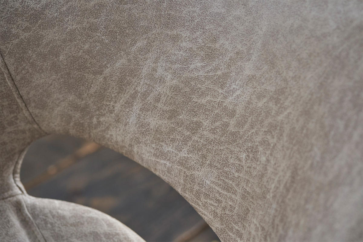 STUHL ZAJA Beige Microfaser - Beige, Textil (57/80/59cm) - KAWOLA