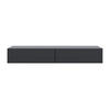 KONSOLE Veldio Schwarz 110 cm - Schwarz, Holzwerkstoff (110/16/40cm) - Selsey