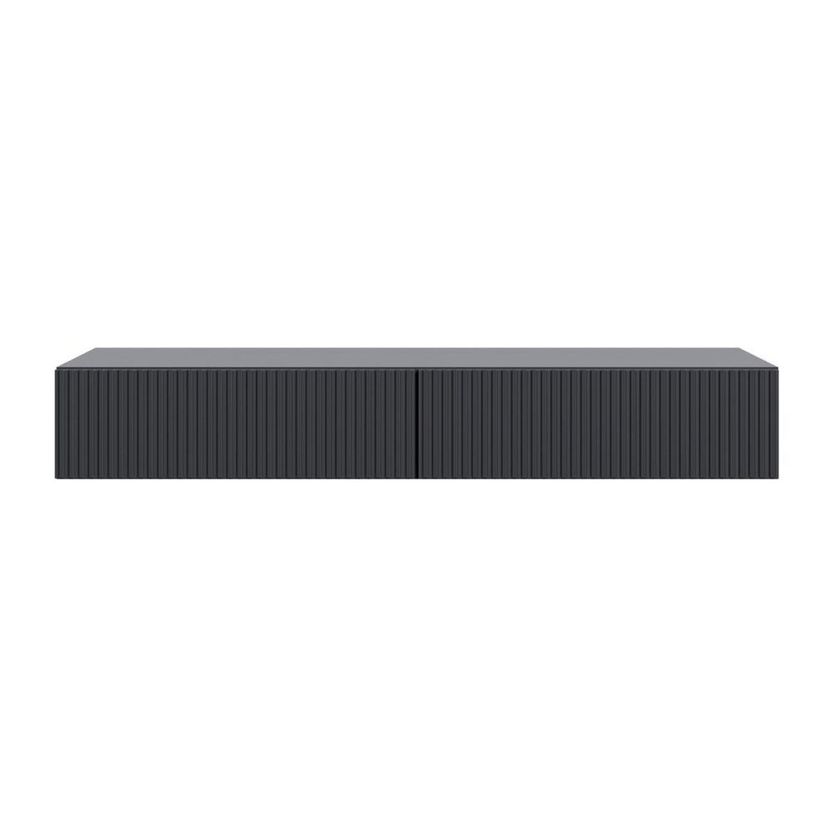 KONSOLE Veldio Schwarz 110 cm - Schwarz, Holzwerkstoff (110/16/40cm) - Selsey